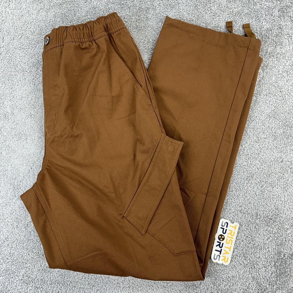 Jordan Cargo Pants Mens Medium Brown Stretch Drawcord Hem Utility FB7305-281